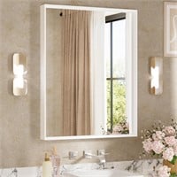 White Bathroom Mirror for Vanity