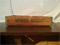 Vintage Wood & Metal Bakery Rack