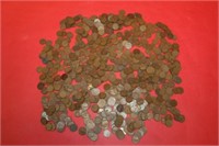 Huge lot of wheat pennies over 650 unsearched