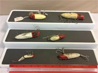 Vintage wooden fishing lures (6)