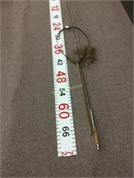 Extending fishing pole, landing net