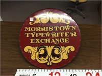Morristown Typewriter Exchange metal sign