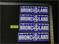 Broncos 4 Land Vintage Bumper Stickers