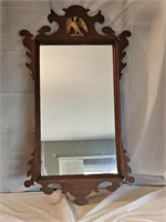 Antique Walnut Chippendale Federal Eagle Mirror