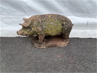 Concrete Pig Statue