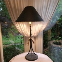 Metal Lamp with Coordinating Shade