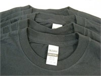 6 piece new plain Black cotton shirt ~ S