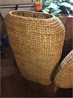 Tall Decorator Basket (35" Tall ~ Metal Interior F