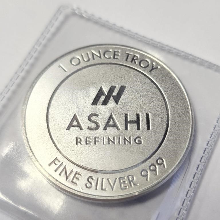 $300  Fine Silver Asahi 1 Oz  Coin