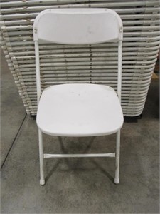Lot - (34) Plastic Folding Chairs