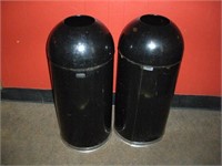 Trash Cans 15 Rd 36 Inch Tall 2 Pcs 1 Lot