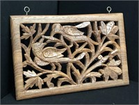 E5) Wooden Bird Carving - India