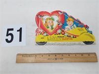 Large antique valentine with fold out