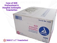 Case Dynarex BZK Antiseptic Hospital Towelettes