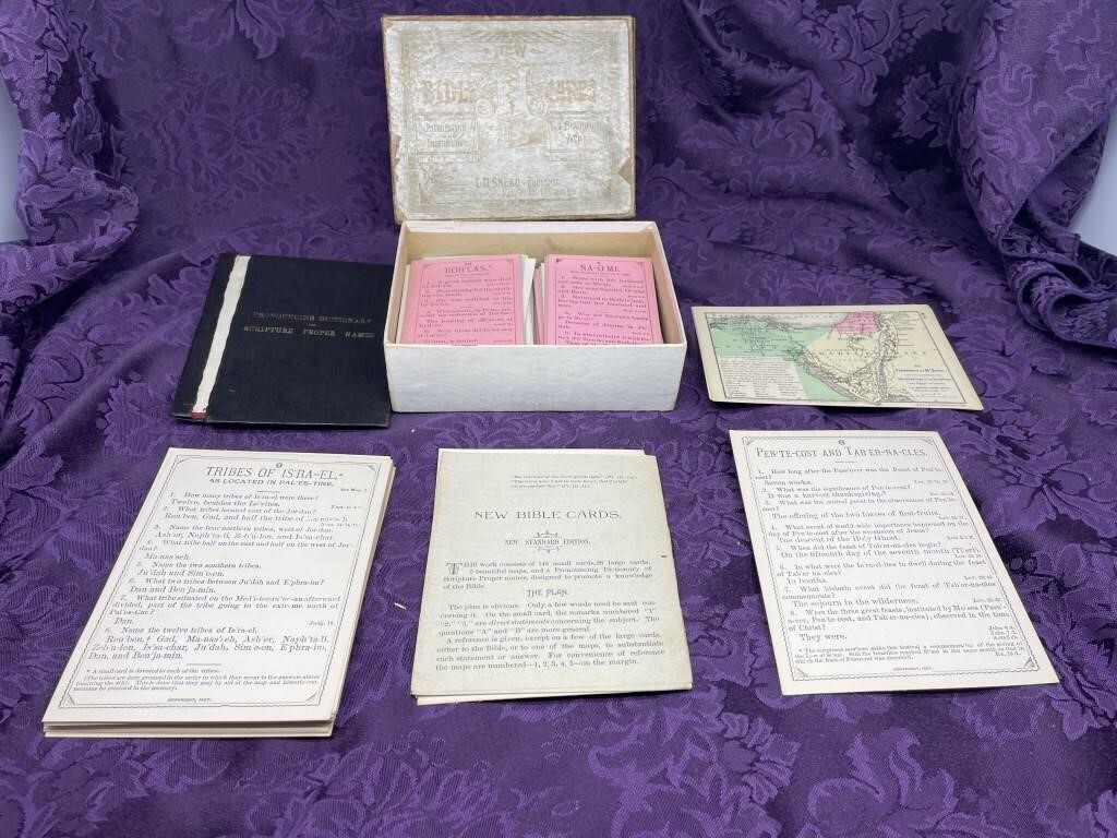 ANTIQUE BIBLE CARDS COPYRIGHT 1887