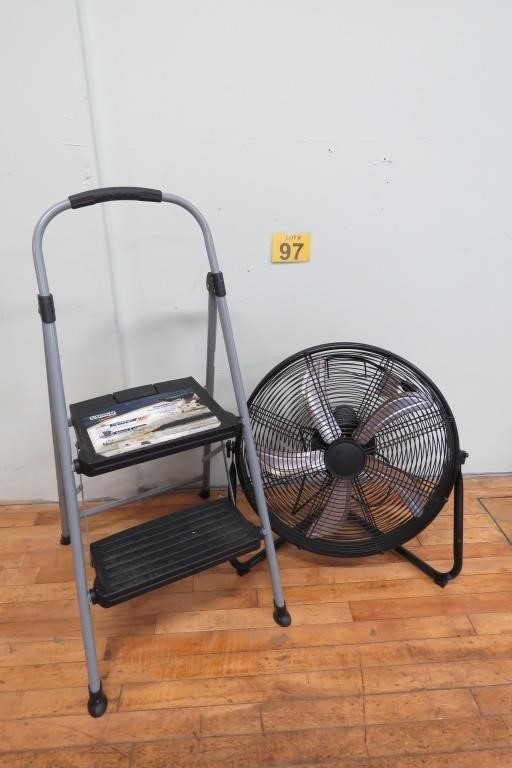 High Volume Fan & Step Stool