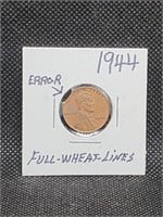 1944 "Error" Lincoln Wheat Penny