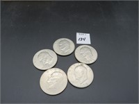 5 Assorted Eisenhower Dollars