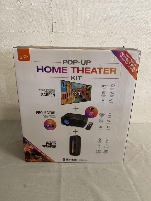 iLive Pop-Up Home Theater Kit