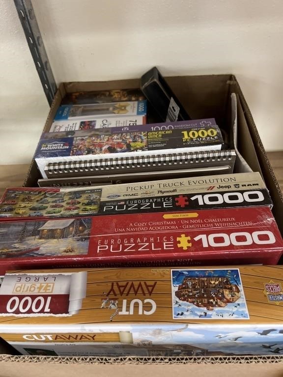 Box of Jigsaw Puzzles