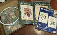 CROSS STITCH KITS AND FLOSS INCLUDING BUCILLA