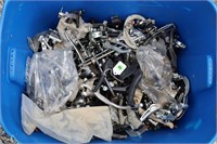 Lot of brake handles, derailleurs, calipers and