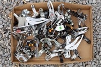 Lot of front derailleurs for various speed bikes