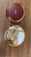 Lot of 2 Vintage Portable Compact Mirrors