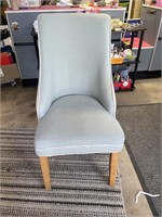 Accent chair, cute material needs shaved