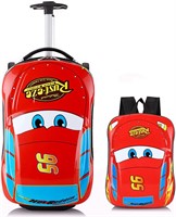 Cartoon Car Hard Case Lightweight Trolley Luggage