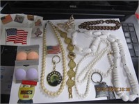 Jewelry & Flag Pin Lot
