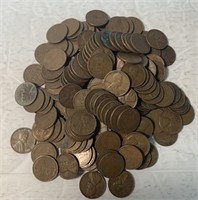 (200) Assorted Date & Mint Wheat Pennies