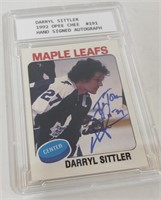 Darryl Sittler 1992 Signed OPC Card