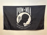 POW *MIA Flag.  59 1/2 x 34 inches