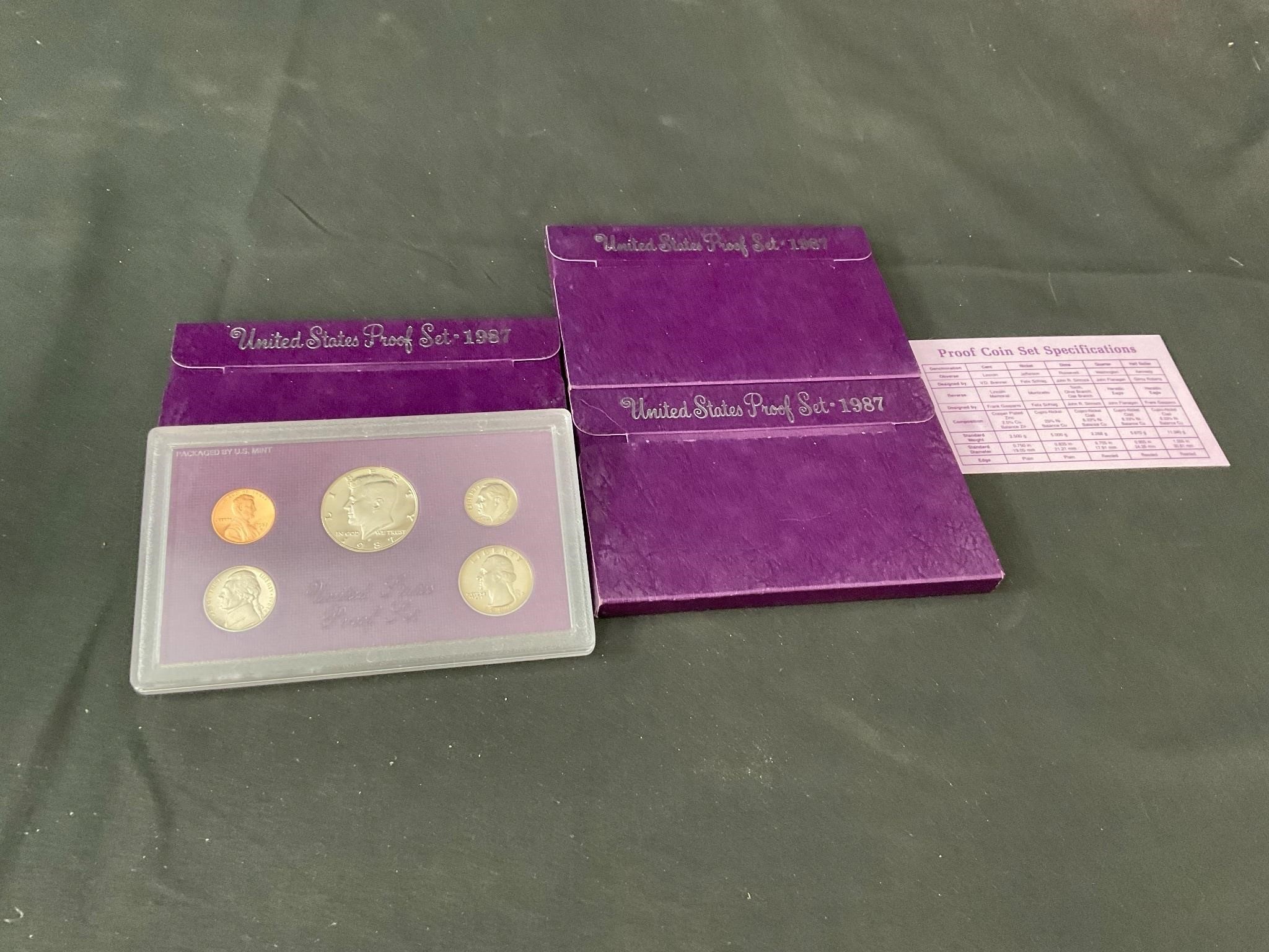 3 - 1987 US Proof Sets