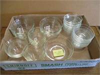 (28) Vintage Pyrex Custard Cups, Various Sizes