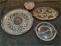 4 - crystal serving trays
