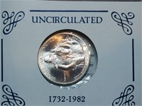 1982 D George Washington Silver Half Dollar BU