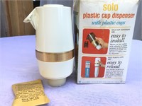 Vintage Solo Cup Dispenser in Box