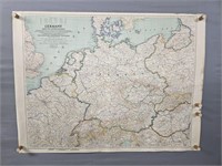 2 Sided Authentic 1944 Newsmap Poster