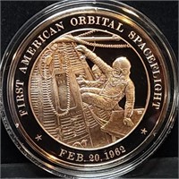Franklin Mint 45mm Bronze US History Medal 1962