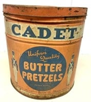 Cadet Butter Pretzels Can