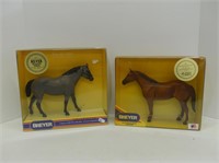 TWO BREYER QUARTER HORSE COLLECTOR HORSES