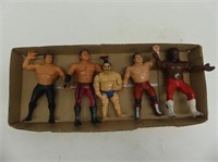 FOUR 1980'S TITAN SPORTS WRESTLER FIGURES & OTHER