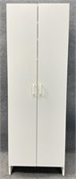 Pressboard White 2 Door Cabinet