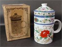 Vintage Japanese Tea Infuser Mug
