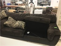 Sofa with hide-a-bed. Approx. 89” long and 40”