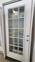 36" Left Hand 15 lite Exterior Door