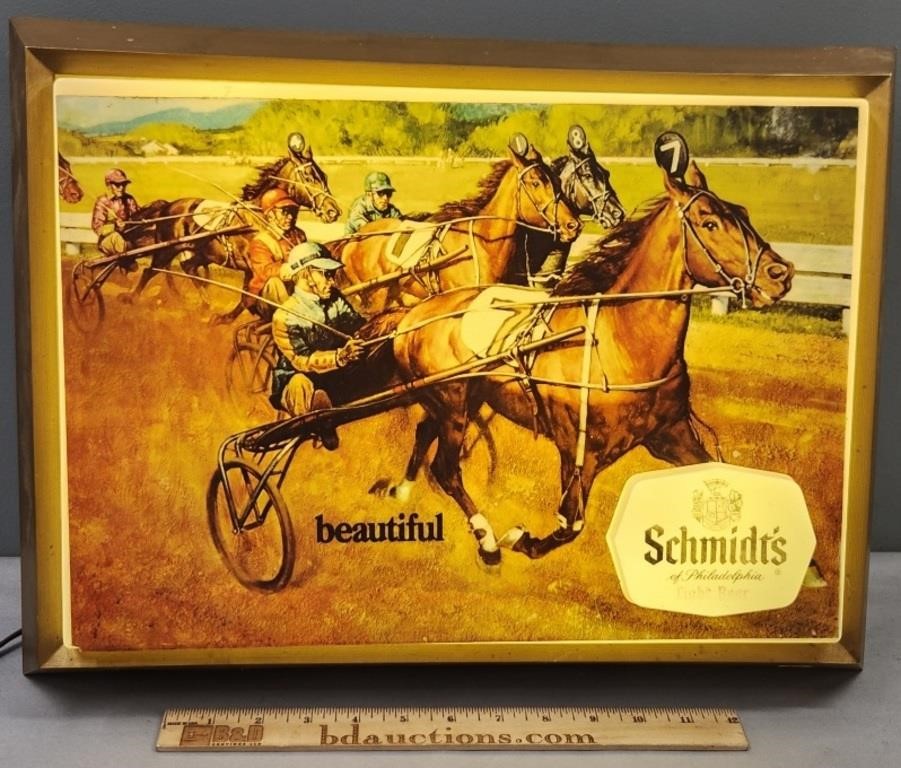 Schmidt’s Beer Harness Horse Racing Light-Up Sign