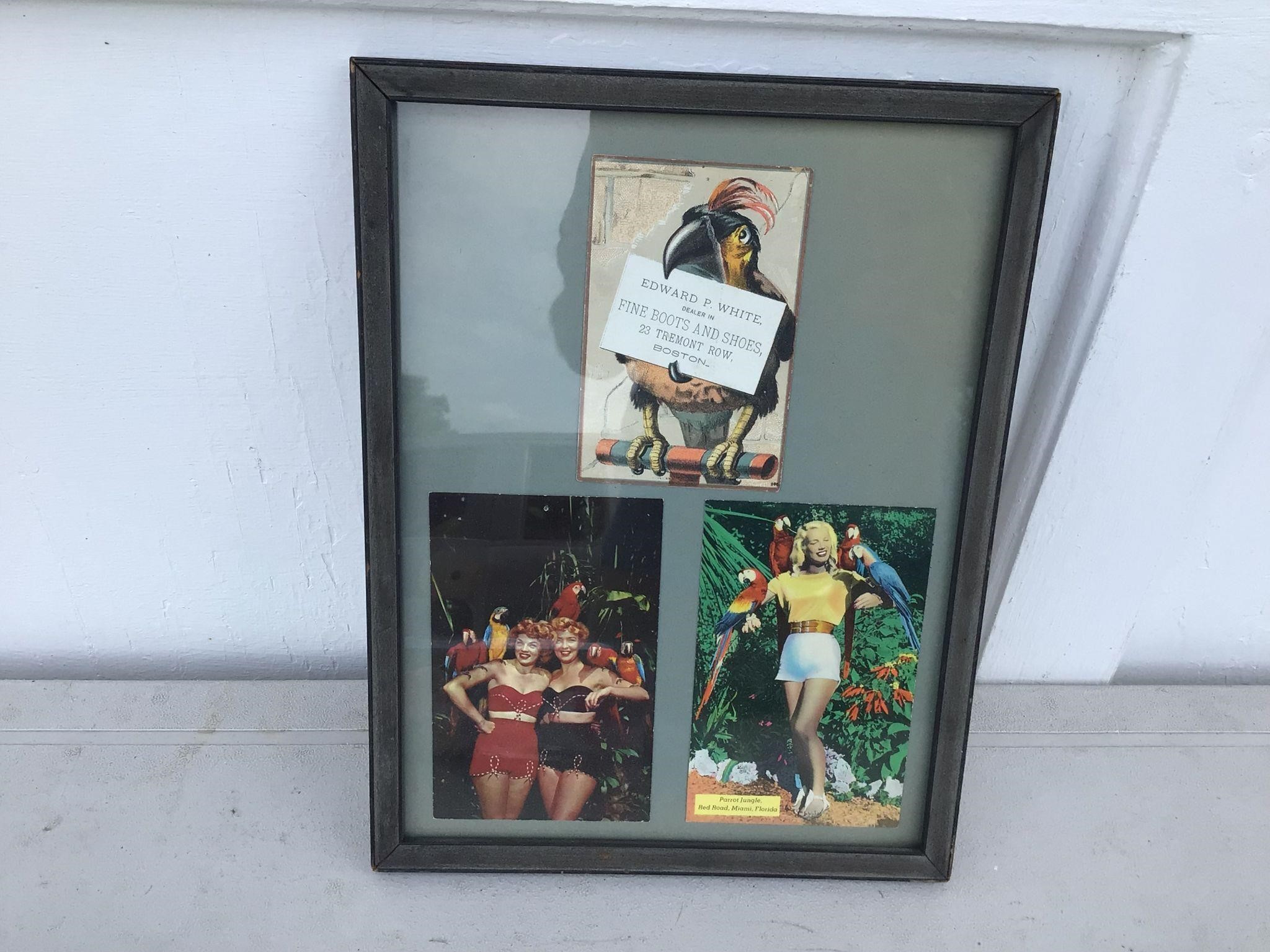 PICTURE FRAME WITH POSTCARDS